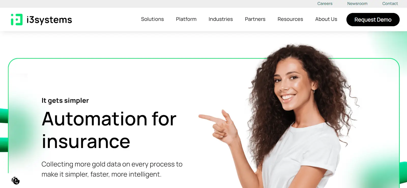 Homepage of i3systems.ai 